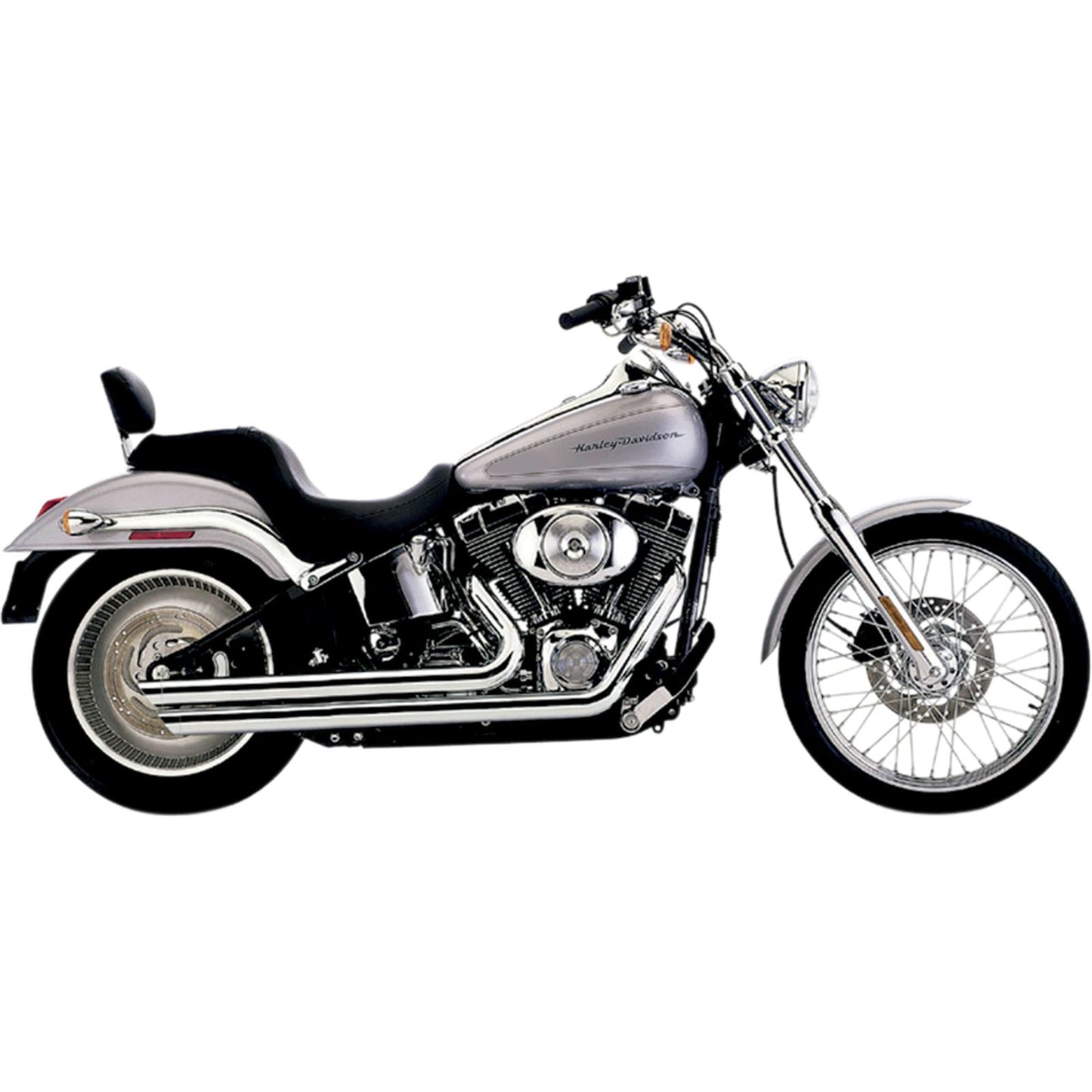 Cobra Slashdown Speedster Exhaust - Chrome - Softail 6851_361408
