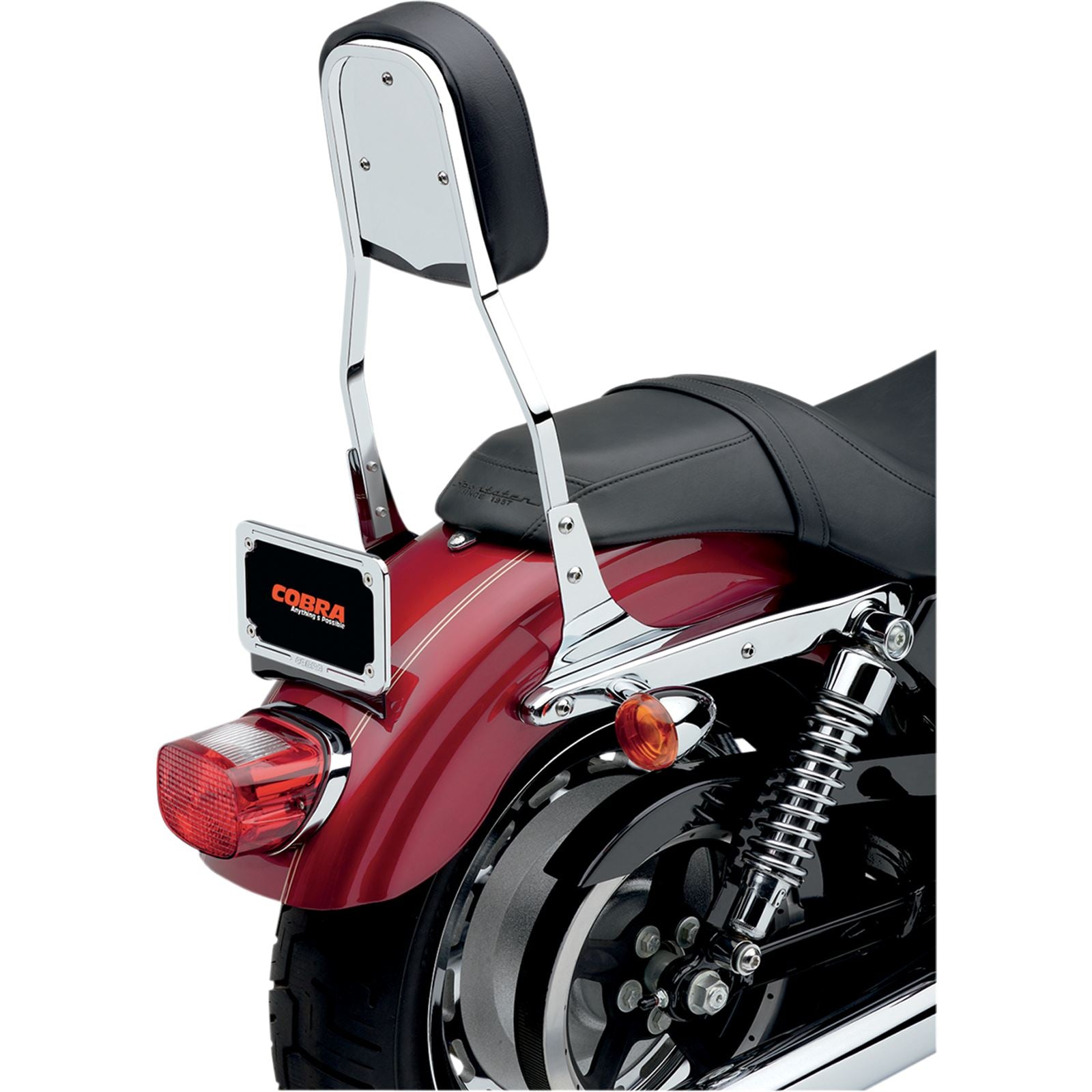 Cobra Standard Sissy Bar Backrest - For Harley FLSTF/FXST '06-'17 OPEN BOX 602-1151_1489913