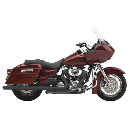 Cobra Dual Speedster Exhaust - Black - Billet Tip - For Harley'10-'16  6973B_120564