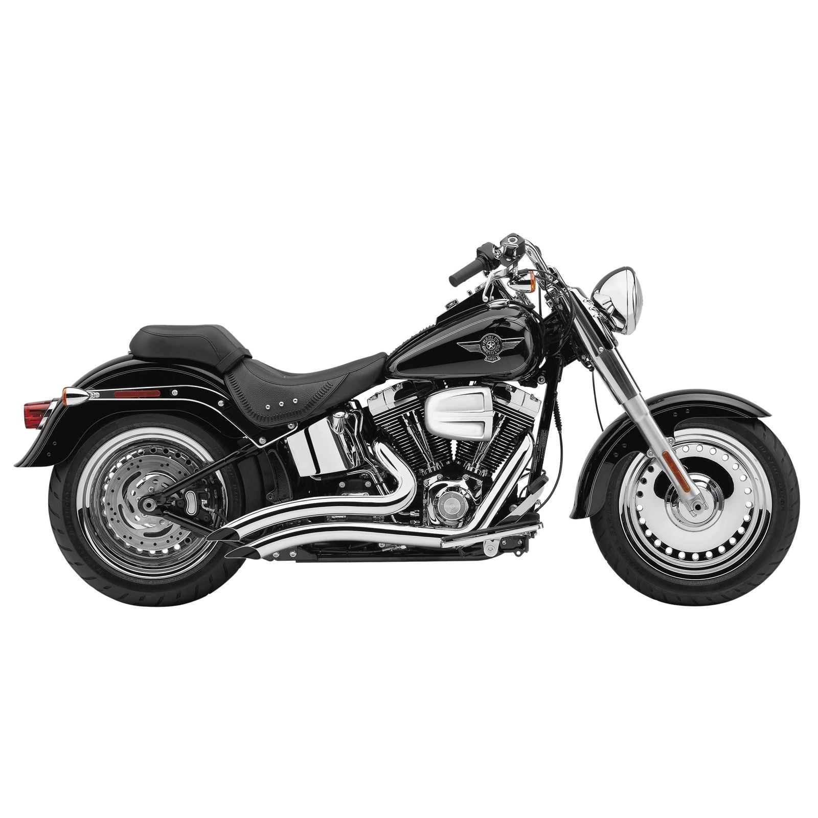 Cobra Speedster Swept Short Exhaust - Chrome - '07-'11 Softail 6224_120573