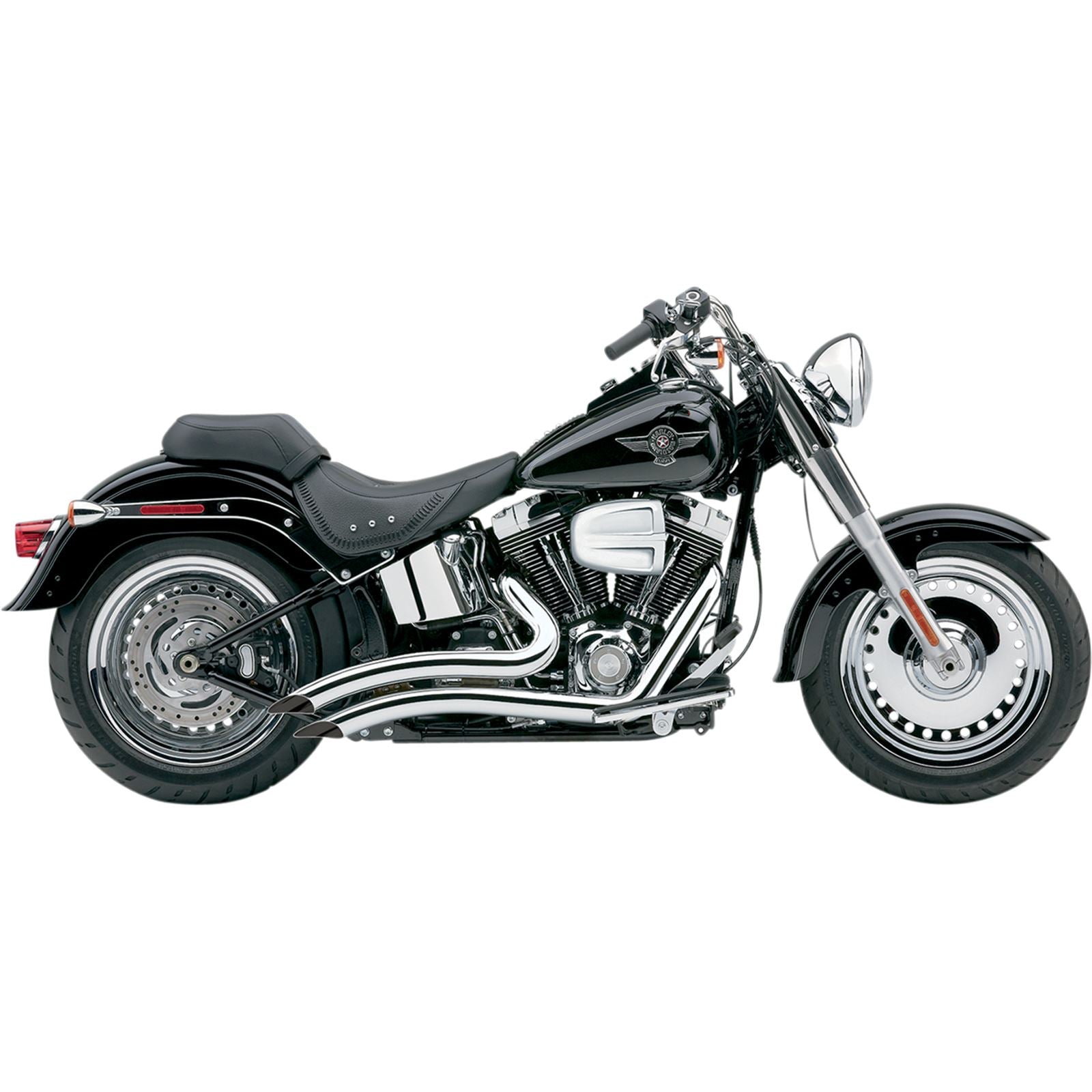 Cobra Speedster Swept Short Exhaust - Chrome - '07-'11 Softail 6224_361427