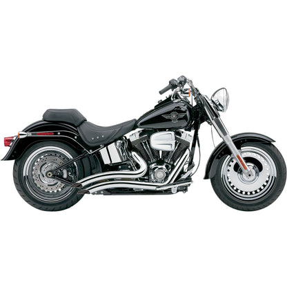 Cobra Speedster Swept Short Exhaust - Chrome - '07-'11 Softail 6224_361427