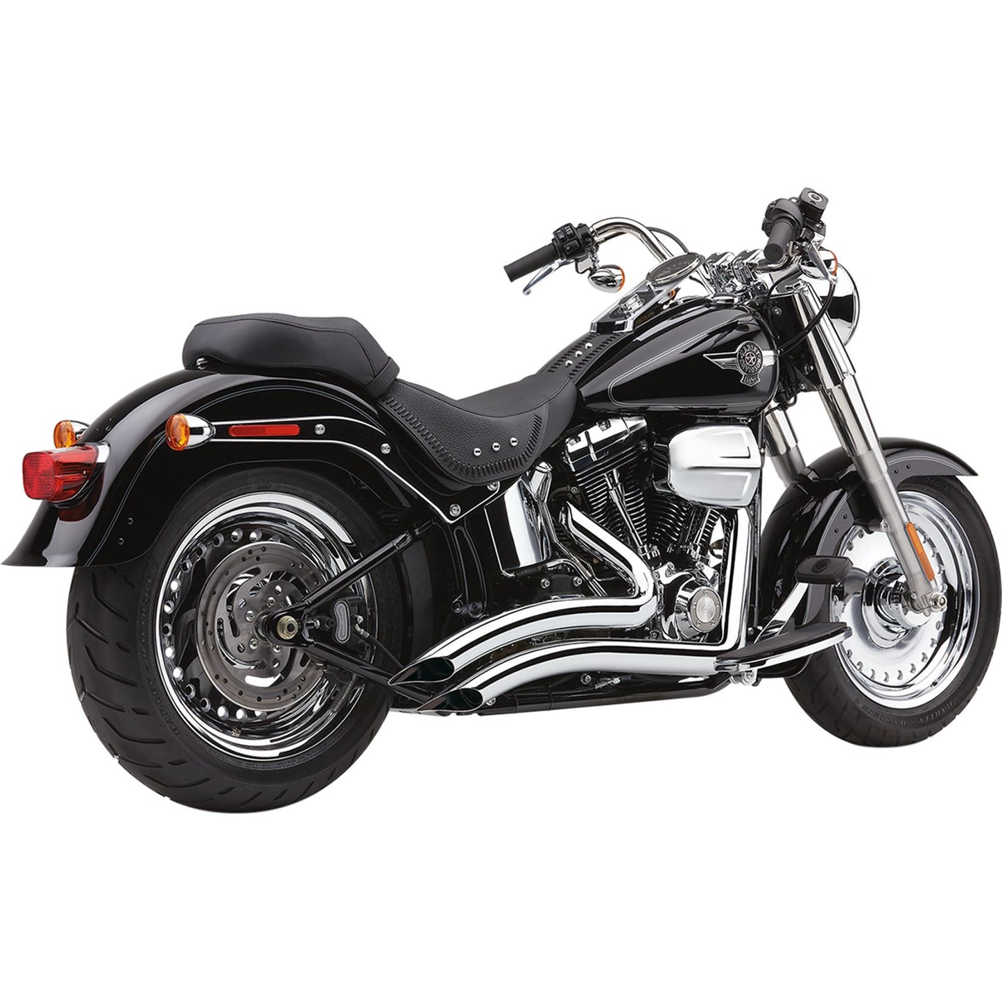 Cobra Speedster Swept Short Exhaust - Chrome - '12-'17 Softail 6225_361430