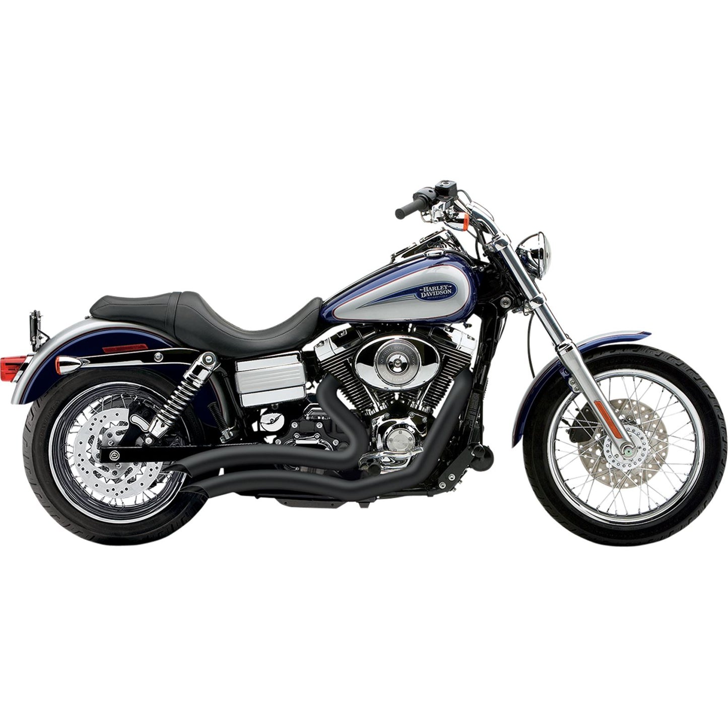 Cobra Speedster Swept Short Exhaust - Black - '12-'17 Dyna 6229B_361443