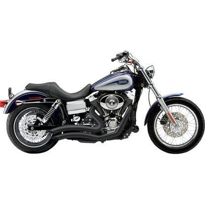 Cobra Speedster Swept Short Exhaust - Black - '12-'17 Dyna 6229B_361443