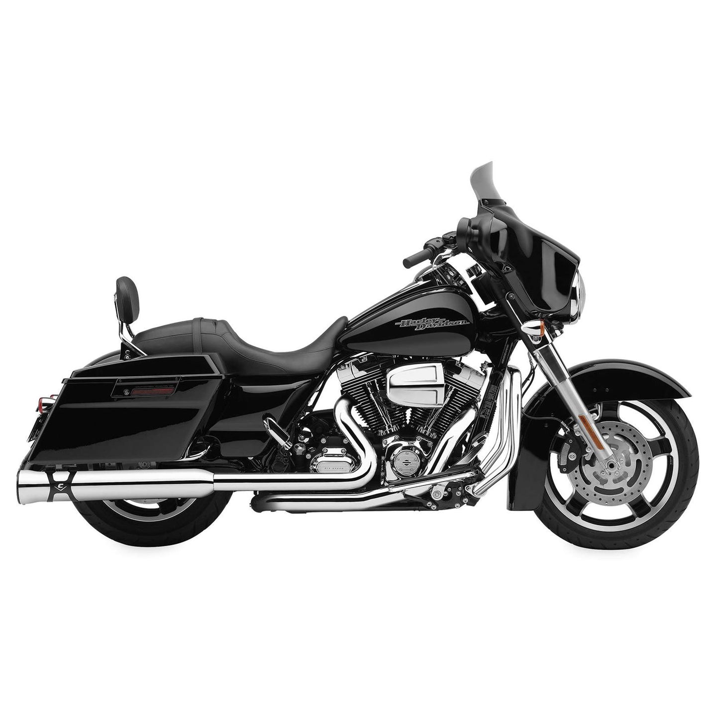 Cobra Race Pro Mufflers - Chrome - '95-'16 Bagger 6218_120602