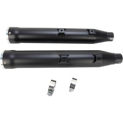 Cobra 3" RPT Mufflers - Black - '07-'17 Softail 6053B_361792