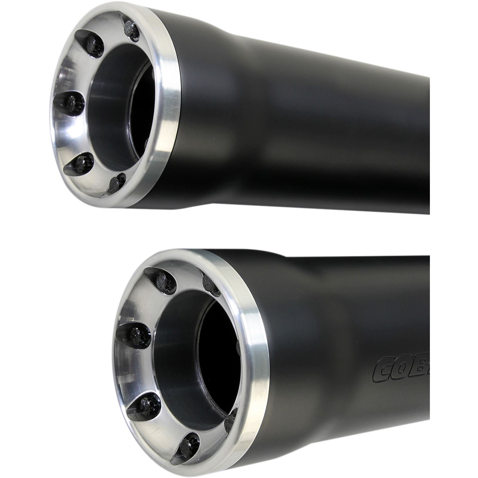 Cobra 3" RPT Mufflers - Black - '07-'17 Softail 6053B_361793