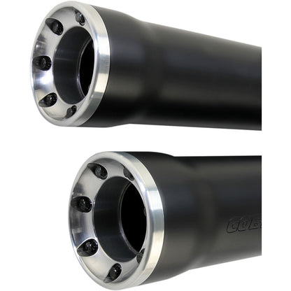 Cobra 3" RPT Mufflers - Black - '07-'17 Softail 6053B_361793