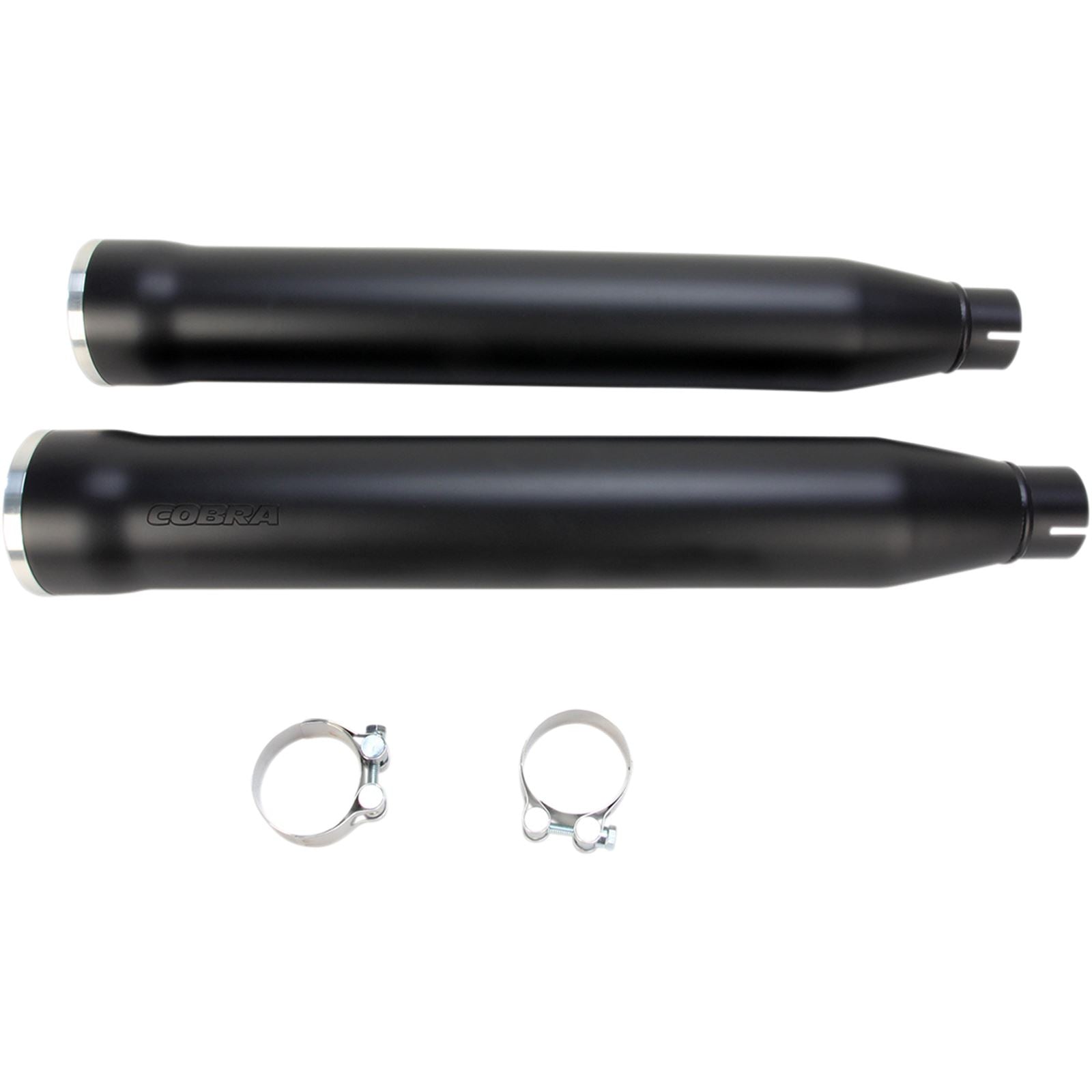 Cobra 3" RPT Mufflers - Black - '07-'17 Softail 6053B_361794