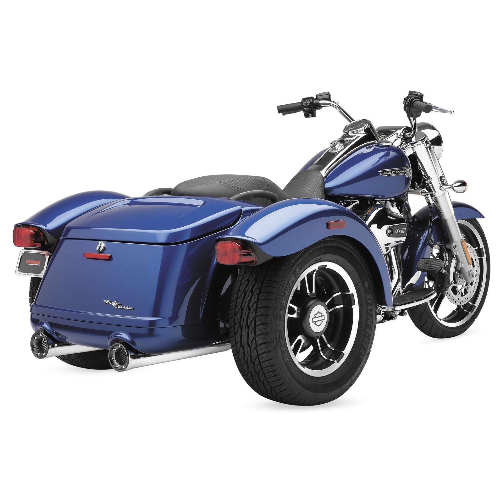 Cobra RPT Mufflers - Chrome - For Harley Freewheeler FLRT '15-'20 6300_120616
