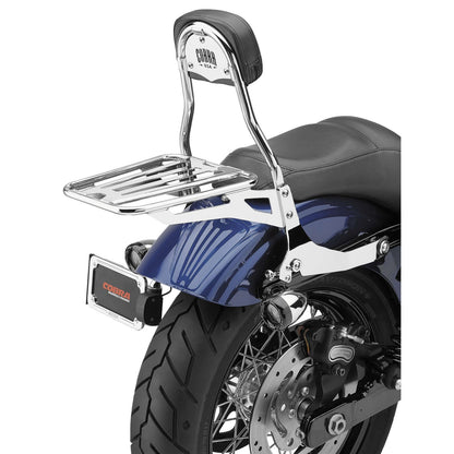 Cobra Backrest Kit - 14" - Chrome - For Harley Dyna '06-'17 602-2004_120635