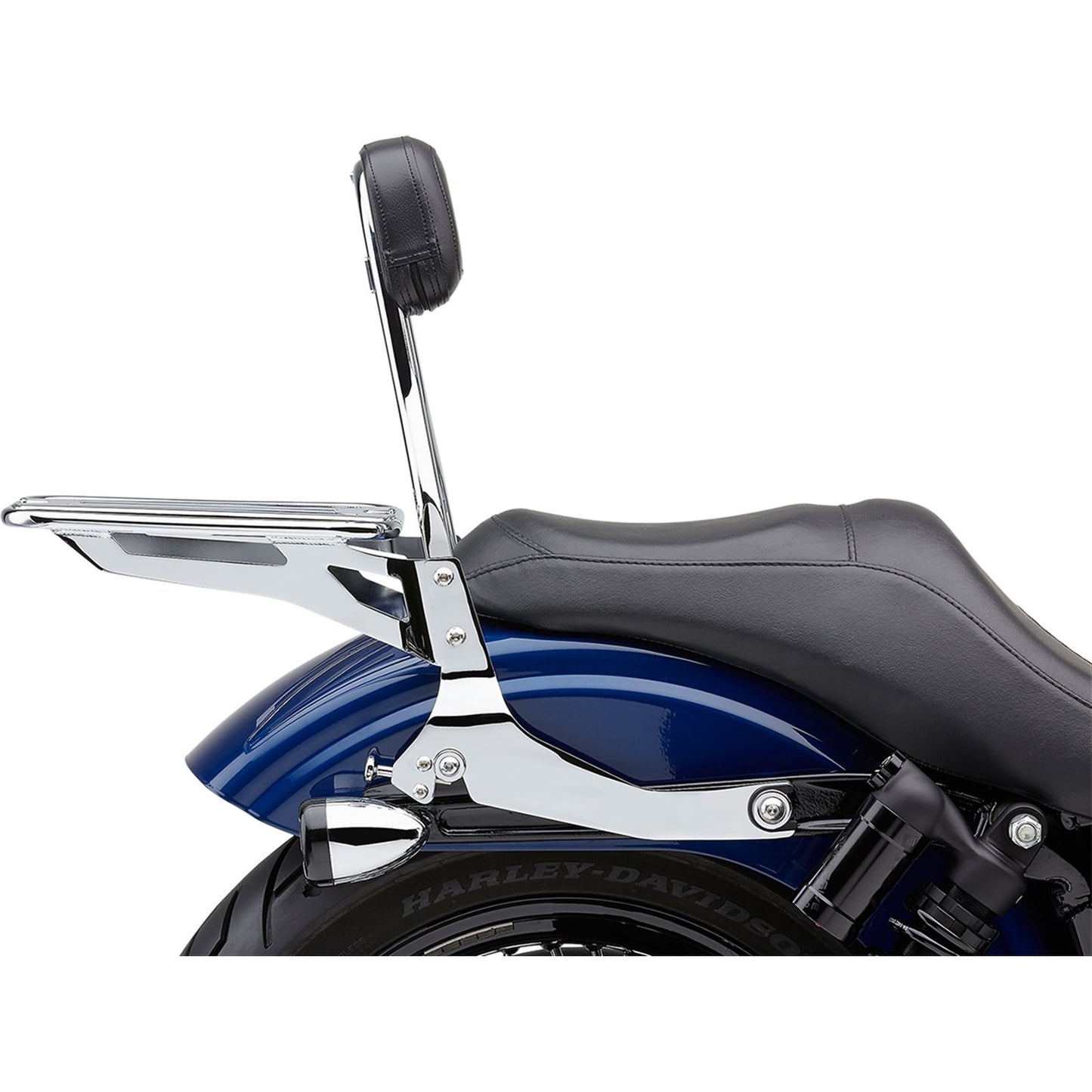 Cobra Backrest Kit - 14" - Chrome - For Harley Dyna '06-'17 602-2004_361246