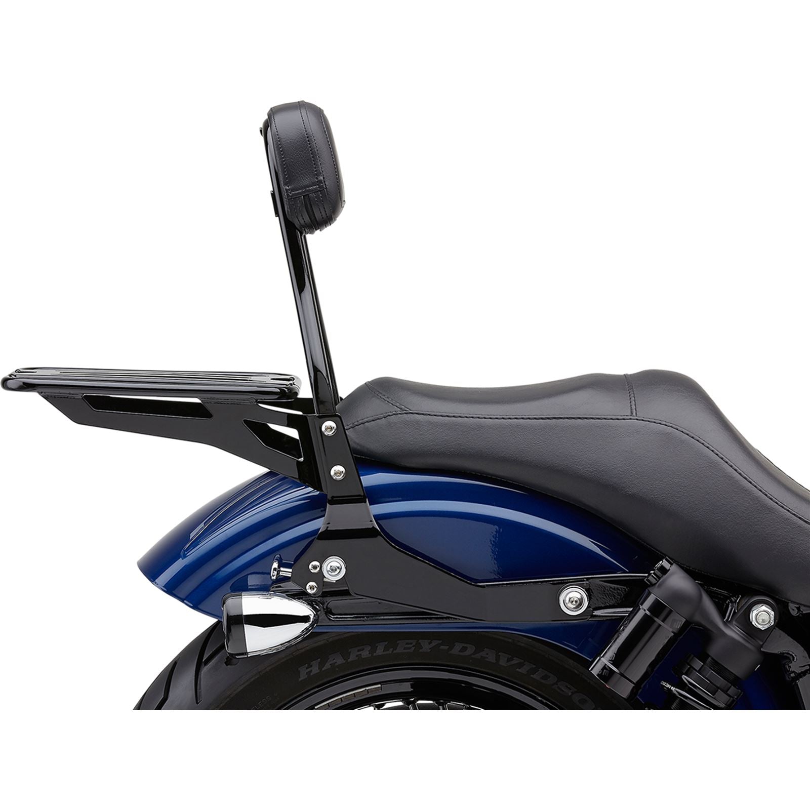 Cobra Backrest Kit - 14" - Black - Dyna 602-2004B_361248
