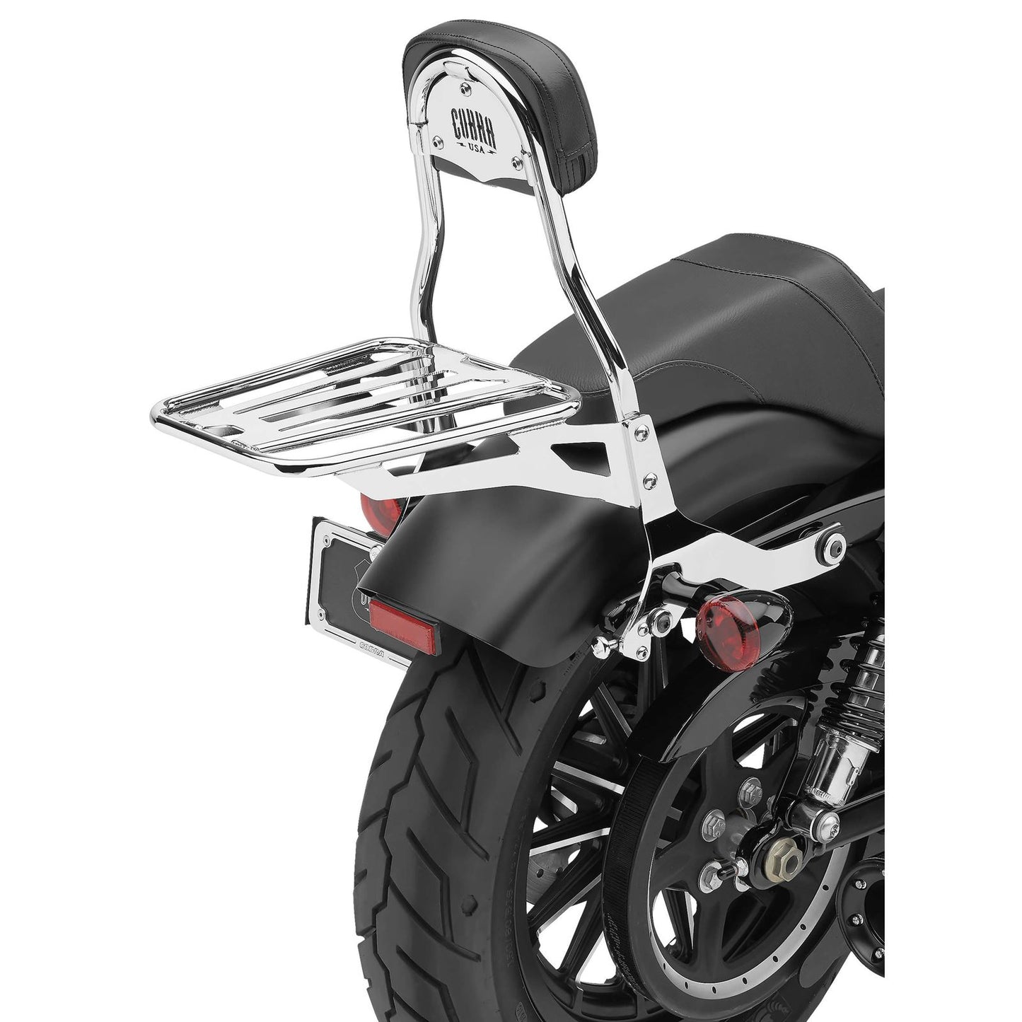 Cobra Sissy Bar Luggage Rack - Chrome - Tubular 602-3501_120643