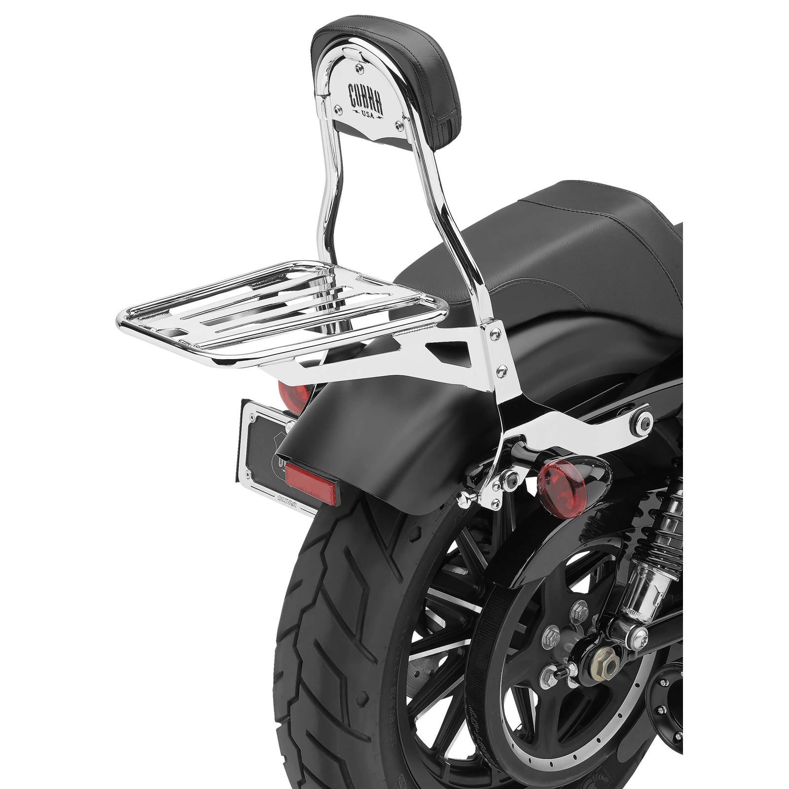 Cobra Sissy Bar Luggage Rack - Chrome - Tubular 602-3501_120643