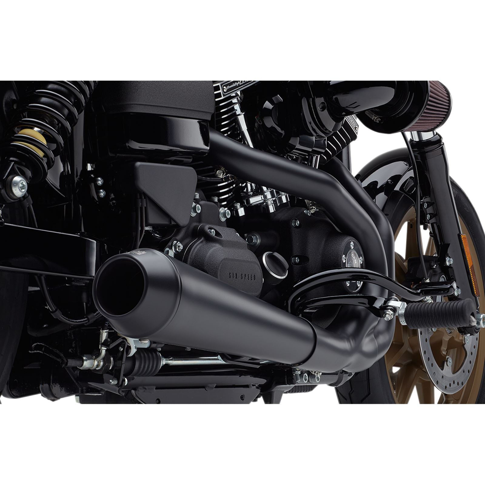 Cobra El Diablo Exhaust - Black - 4" - '12-'17 Dyna 6477B_361560