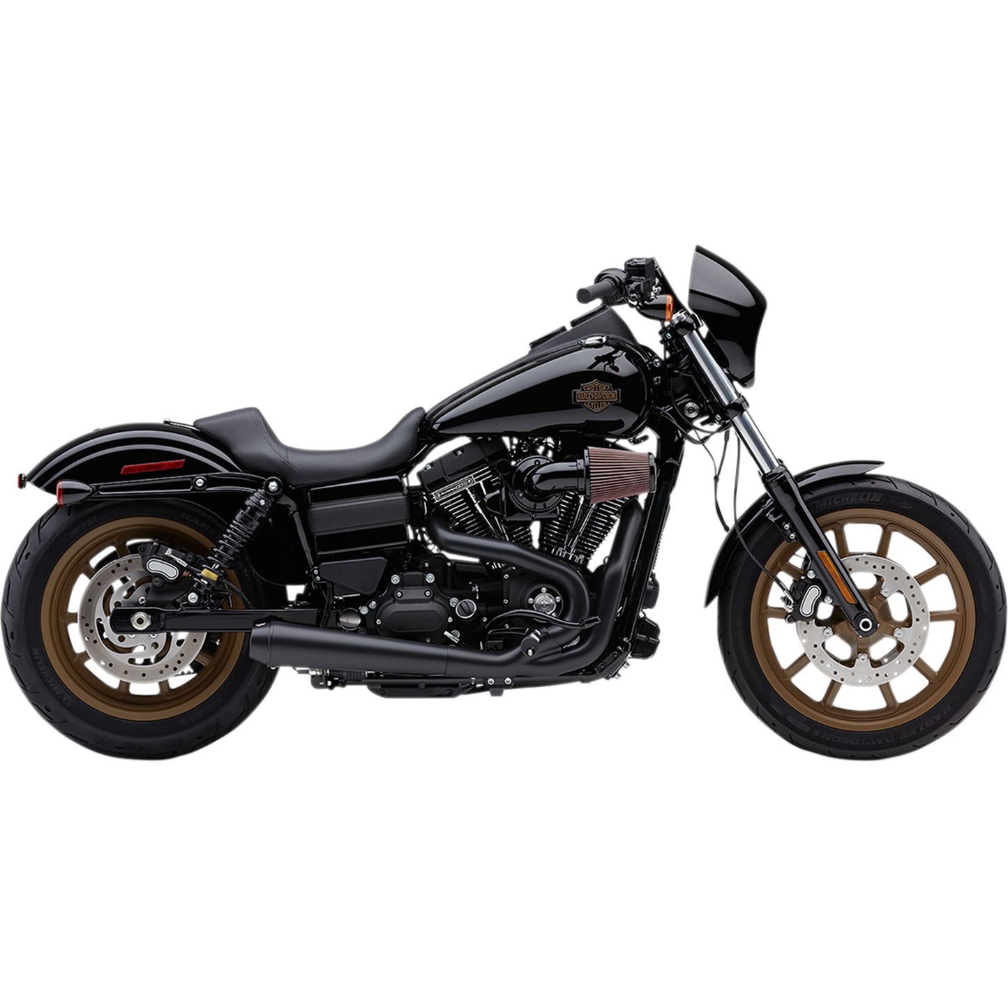 Cobra El Diablo Exhaust - Black - 4" - '12-'17 Dyna 6477B_361561