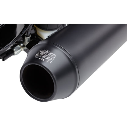 Cobra El Diablo Exhaust - Black - 4" - '12-'17 Dyna 6477B_361562