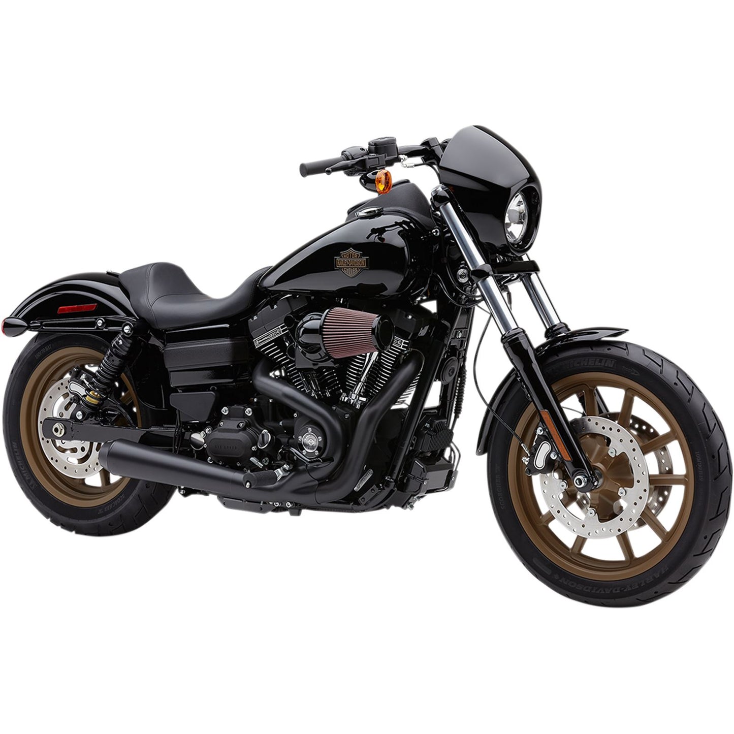 Cobra El Diablo Exhaust - Black - 4" - '12-'17 Dyna 6477B_361563