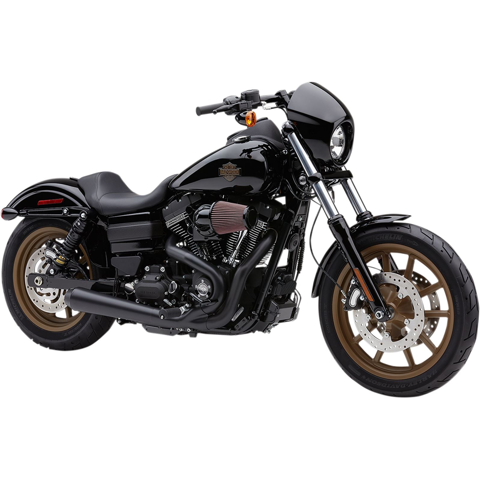 Cobra El Diablo Exhaust - Black - 4" - '12-'17 Dyna 6477B_361563