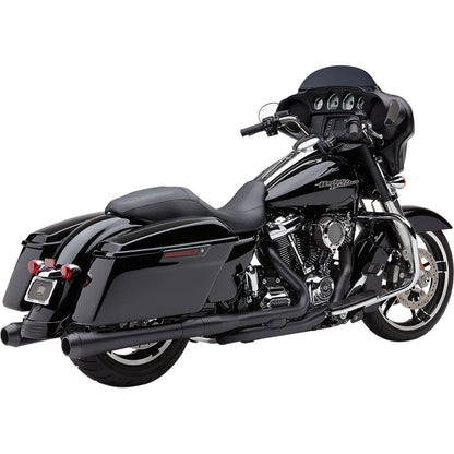 Cobra El Diablo 4" Mufflers - Black/Black - For Harley FLH FLT '99-'16  6206RB_361885