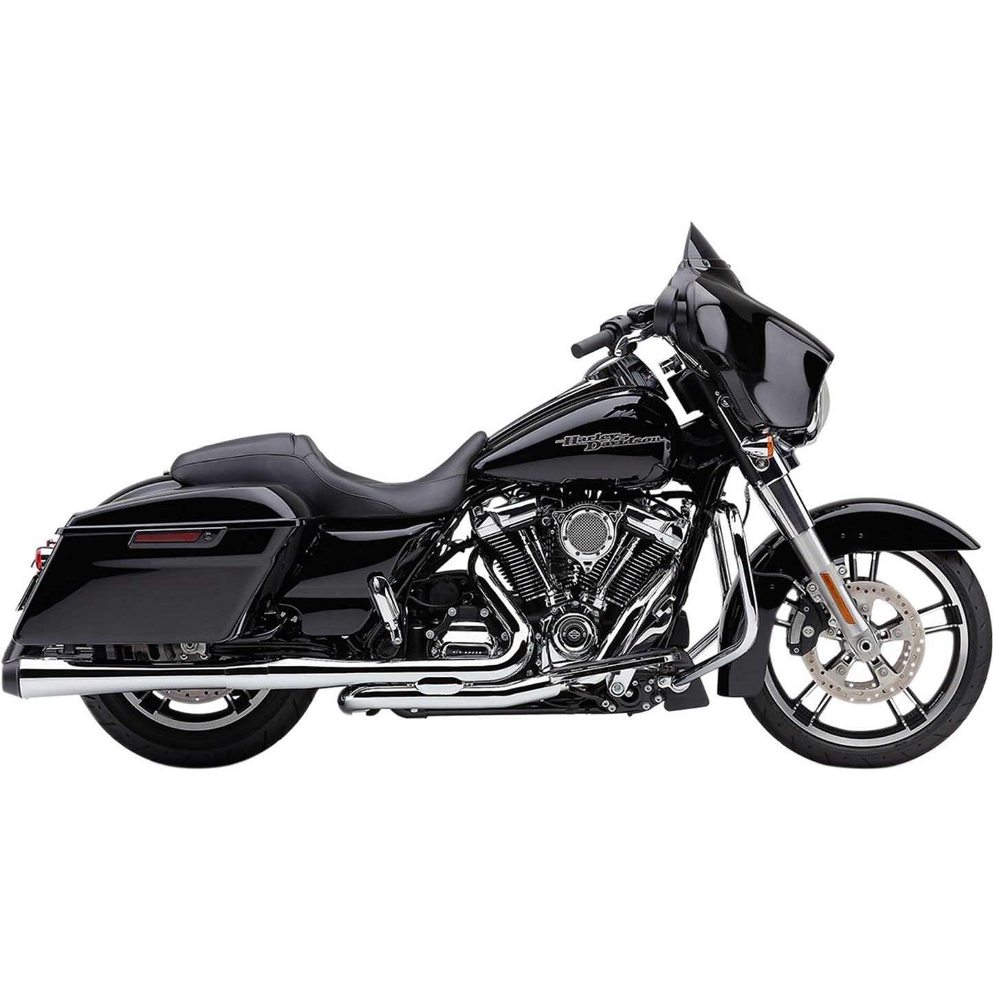 Cobra El Diablo 4" Mufflers - Chrome/Black - For Harley FLH FLT '17-'20 6208_361887