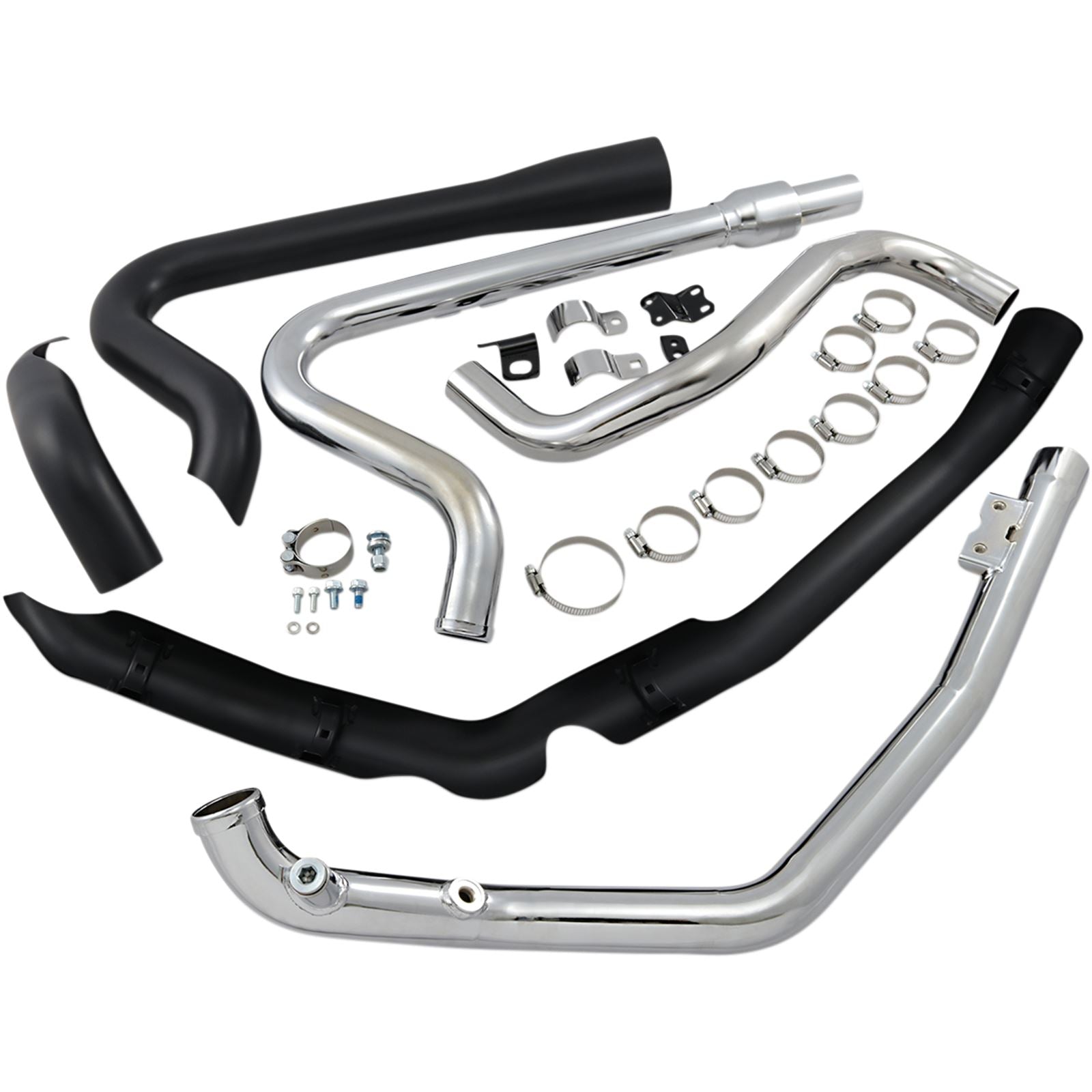 Cobra True Dual Headpipes - Black - Dresser 6257RB_361969