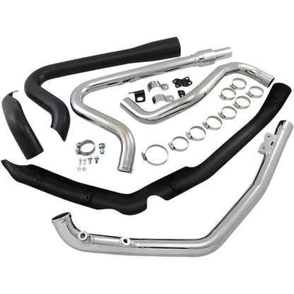 Cobra True Dual Headpipes - Black - Dresser 6257RB_361969