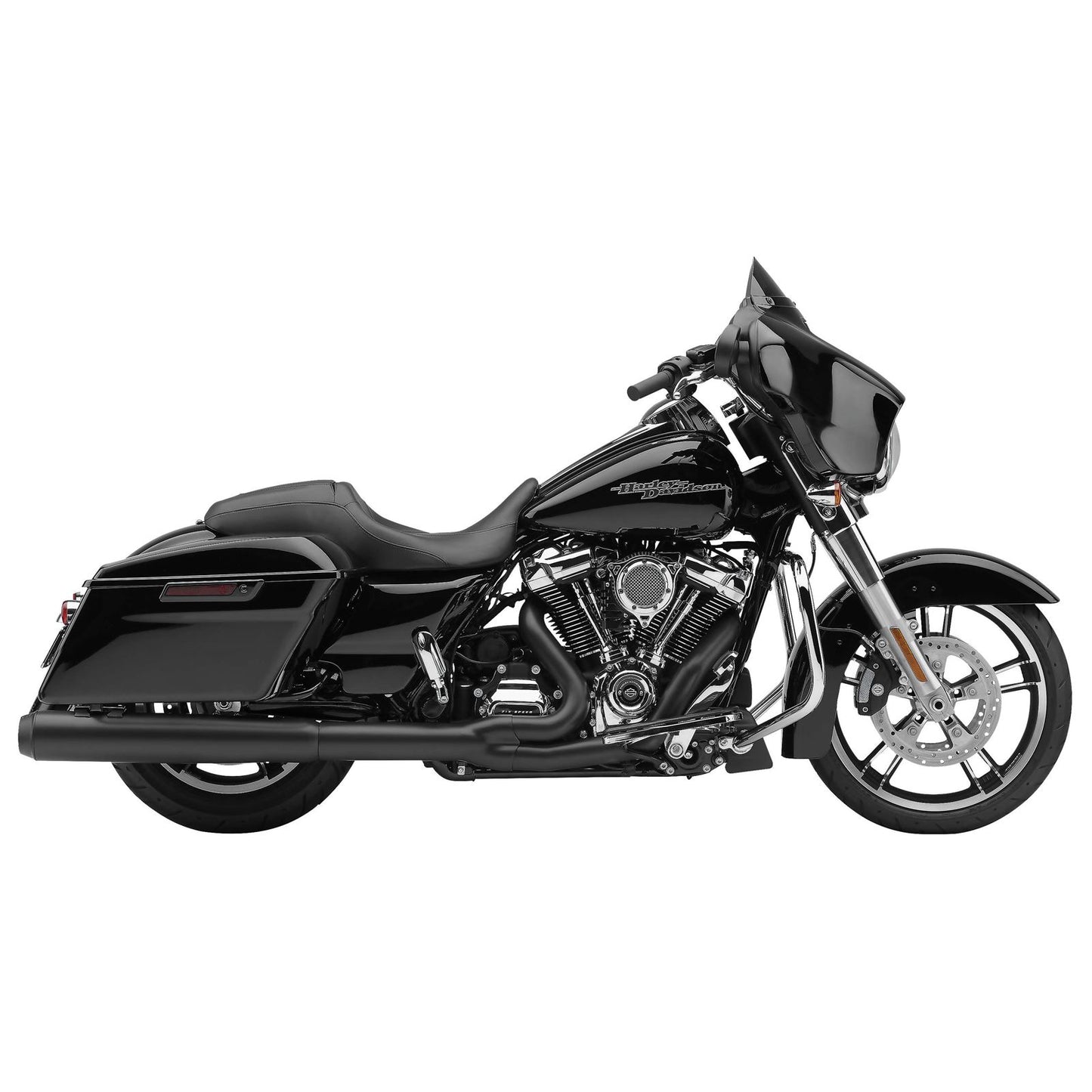 Cobra Powrflo 2:1 Exhaust - Black - '17-'20 FL 6451RB_120686