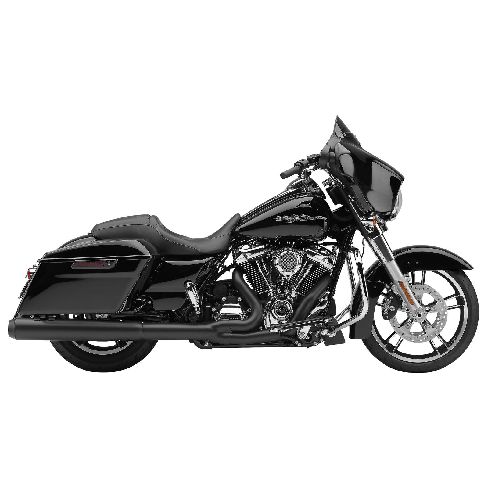 Cobra Powrflo 2:1 Exhaust - Black - '17-'20 FL 6451RB_120686