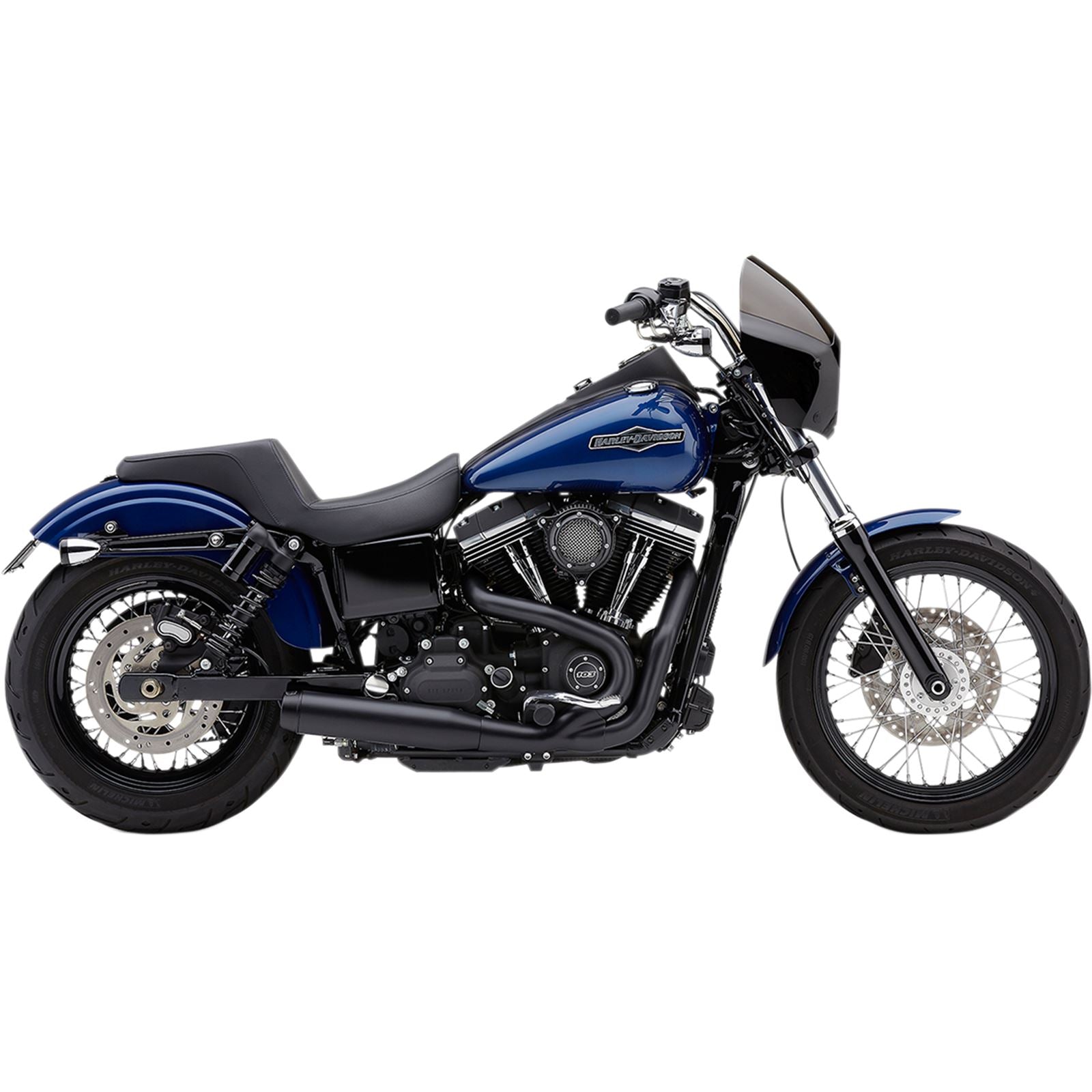 Cobra El Diablo Exhaust - Black - 3.5" - '06-'11 Dyna [MPN: 6496B]_361582