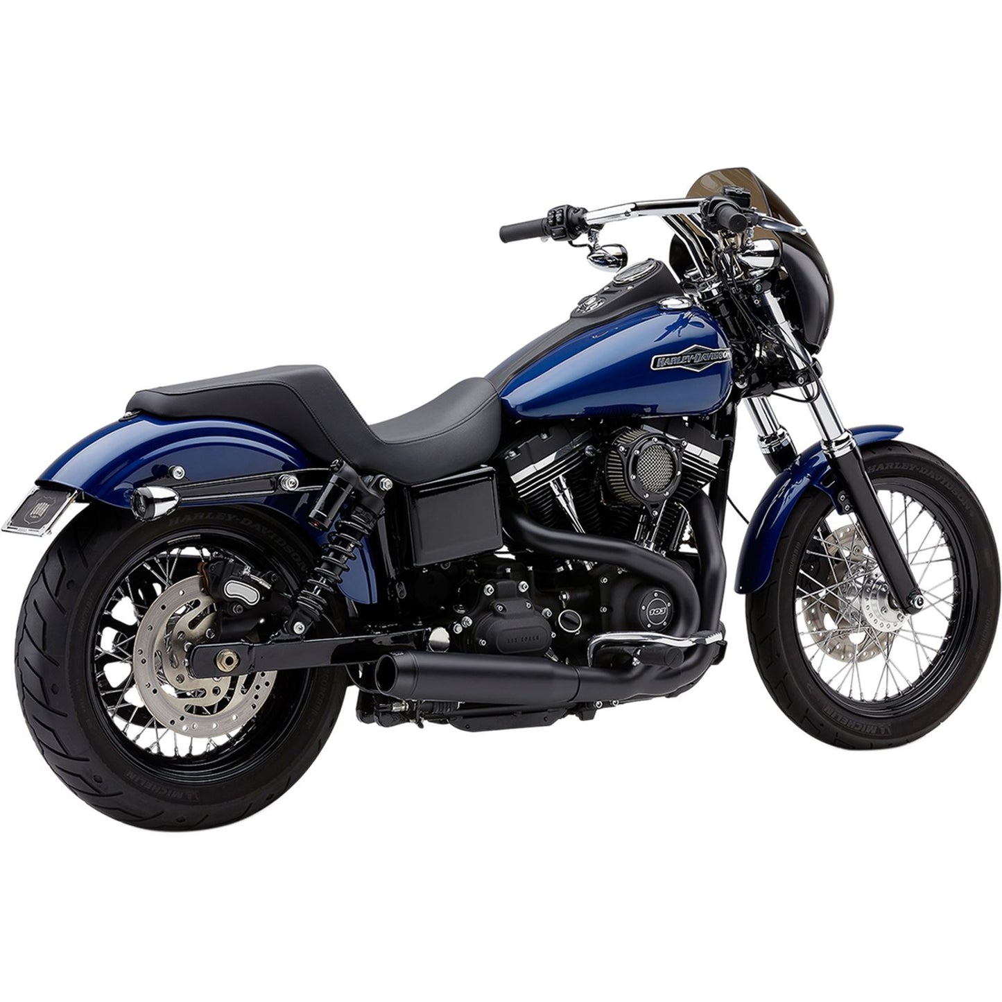 Cobra El Diablo Exhaust - Black - 3.5" - '06-'11 Dyna [MPN: 6496B]_361583