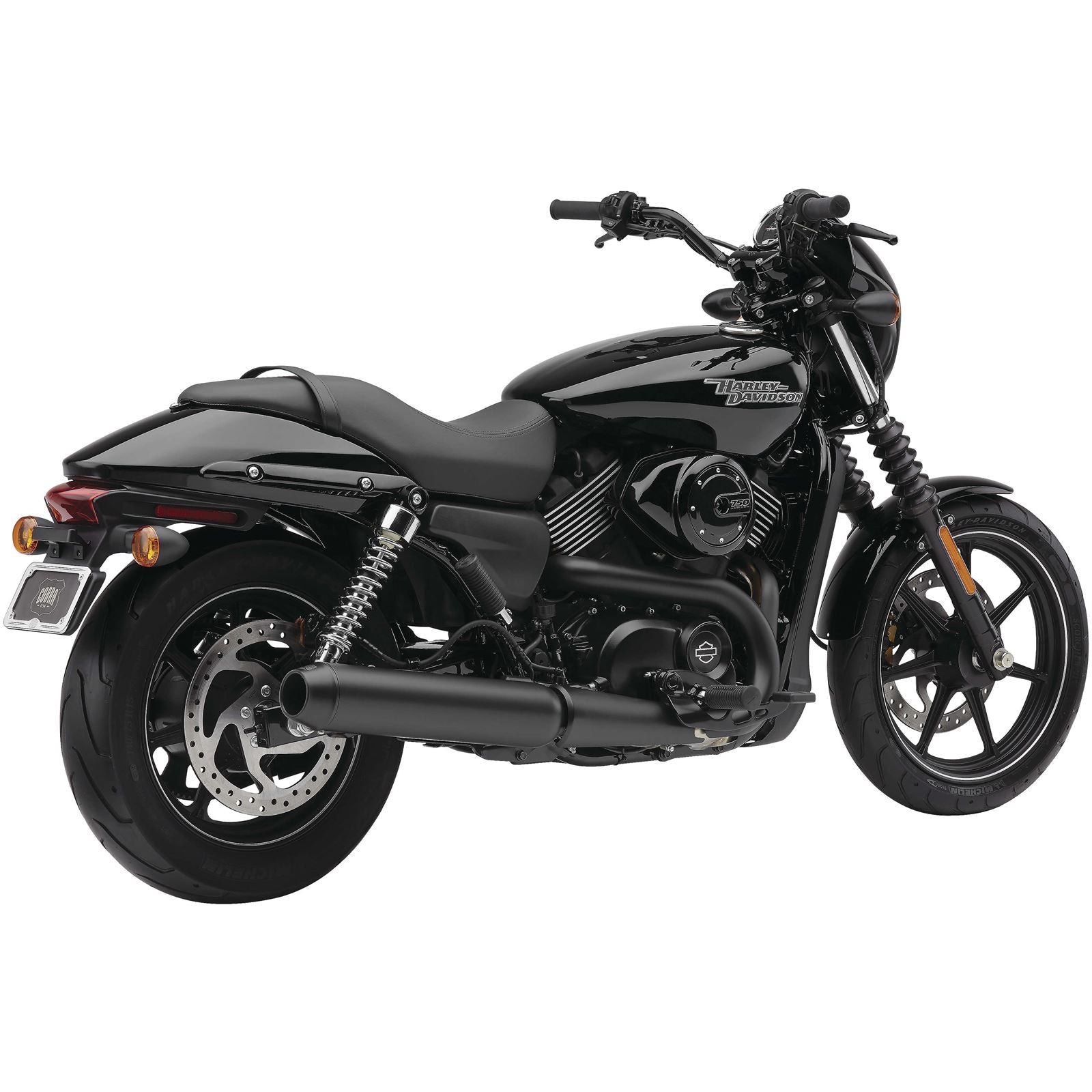 Cobra El Diablo 4" Mufflers - Black - '15-'20 XG500/750 6510B_120703