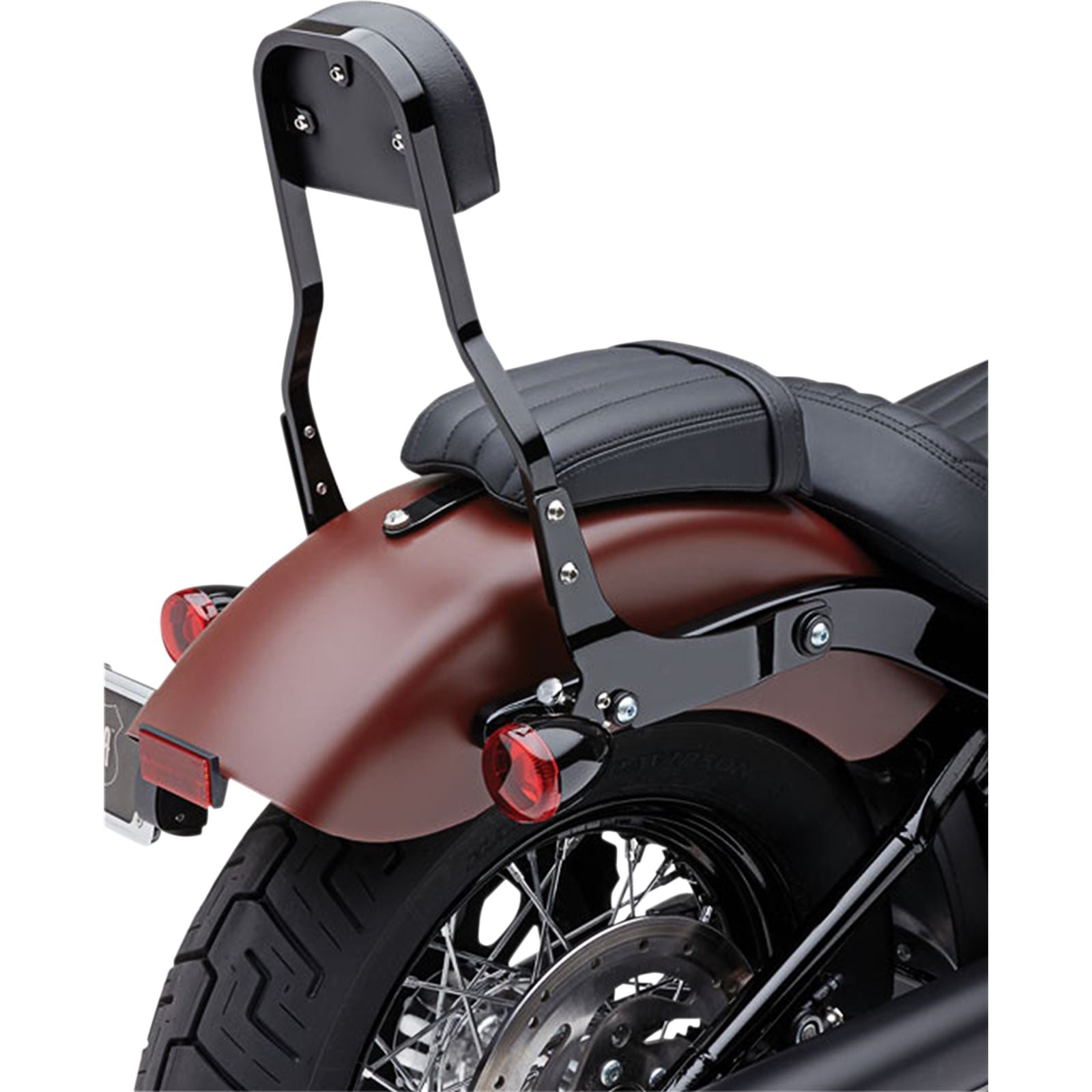 Cobra Backrest Kit - 14" - Black - Dyna 602-2044B_361266