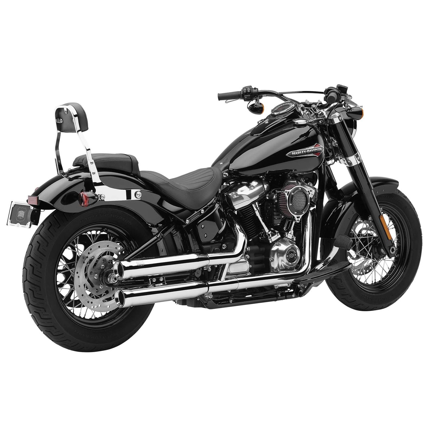 Cobra Neighbor Hater Mufflers - Chrome - '18-'20 Softail 6047_120722