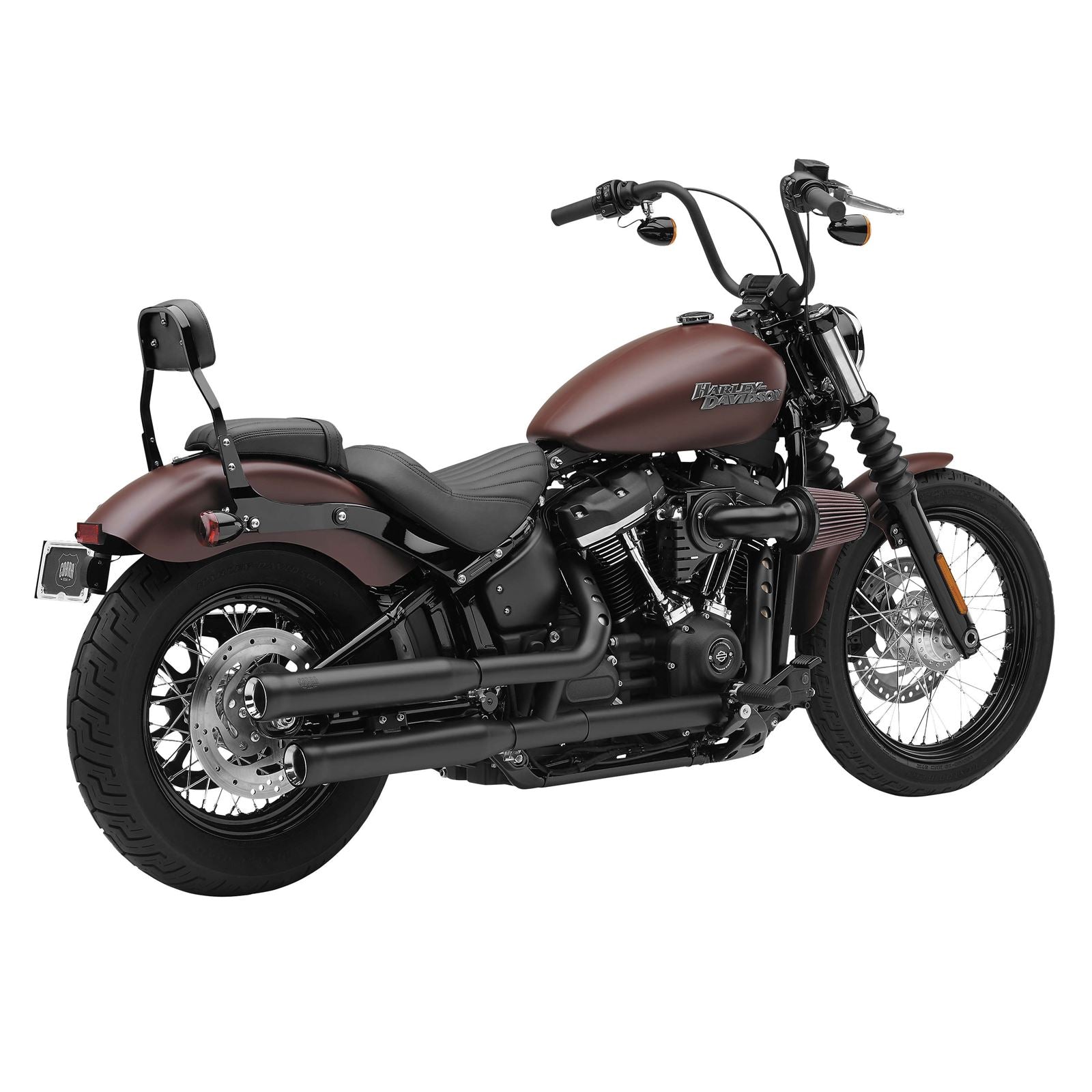 Cobra Neighbor Hater Mufflers - Black - '18-'20 Softail 6047B_120723