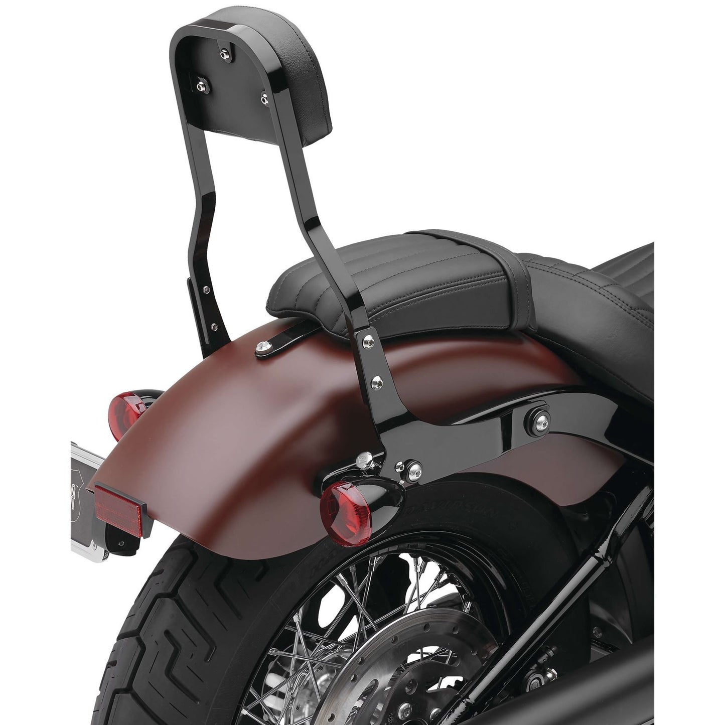 Cobra Backrest Kit - 14" - Black - Softail 602-2046B_120734