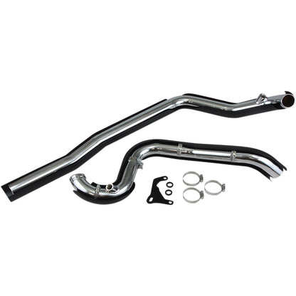 Cobra True Dual Headpipes - Black - '07-'08 FL 6251RB_361603