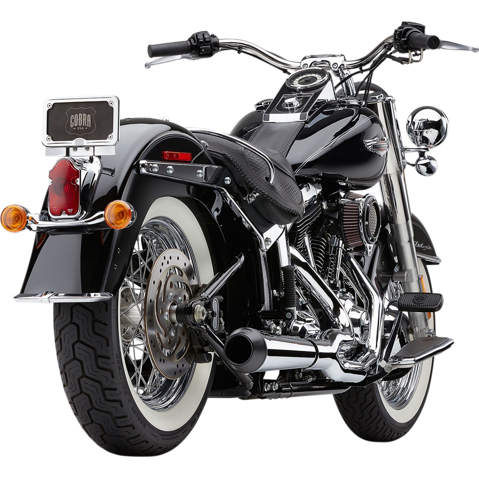 Cobra El Diablo Exhaust - Chrome - '12-'17 Softail [MPN: 6483]_361604