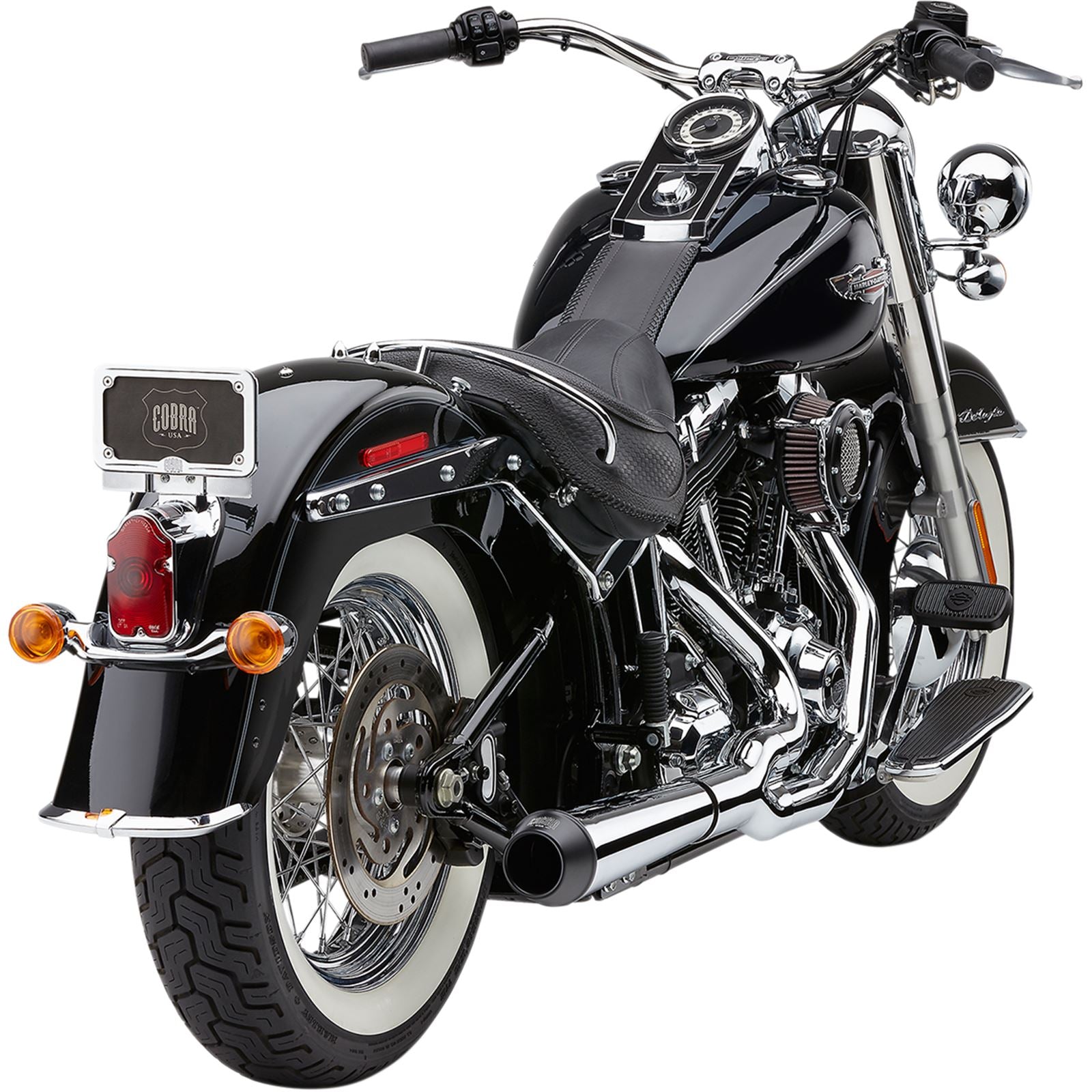 Cobra El Diablo Exhaust - Chrome - '12-'17 Softail [MPN: 6483]_361605