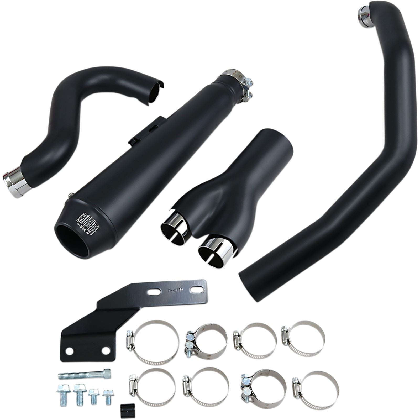 Cobra El Diablo Exhaust - Black - '12-'17 Softail 6483B_361611