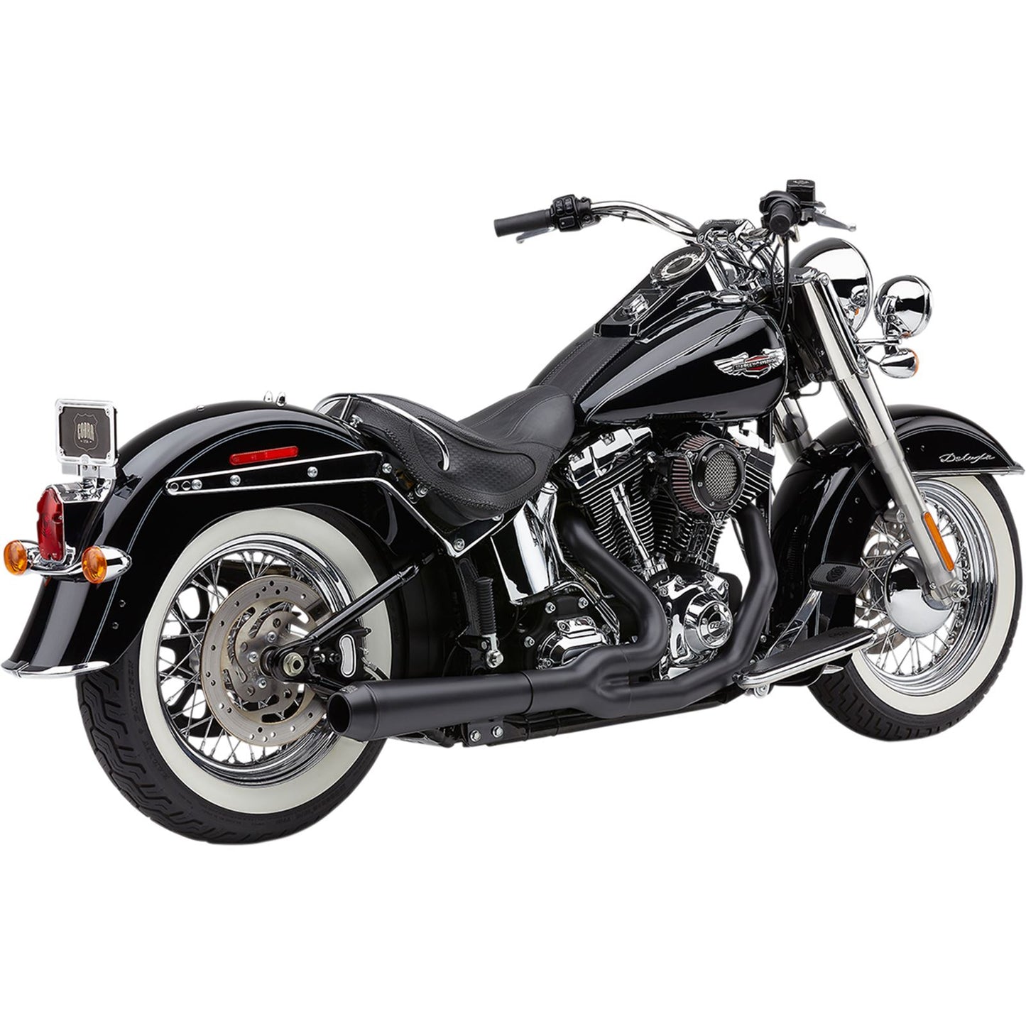 Cobra El Diablo Exhaust - Black - '12-'17 Softail 6483B_361613