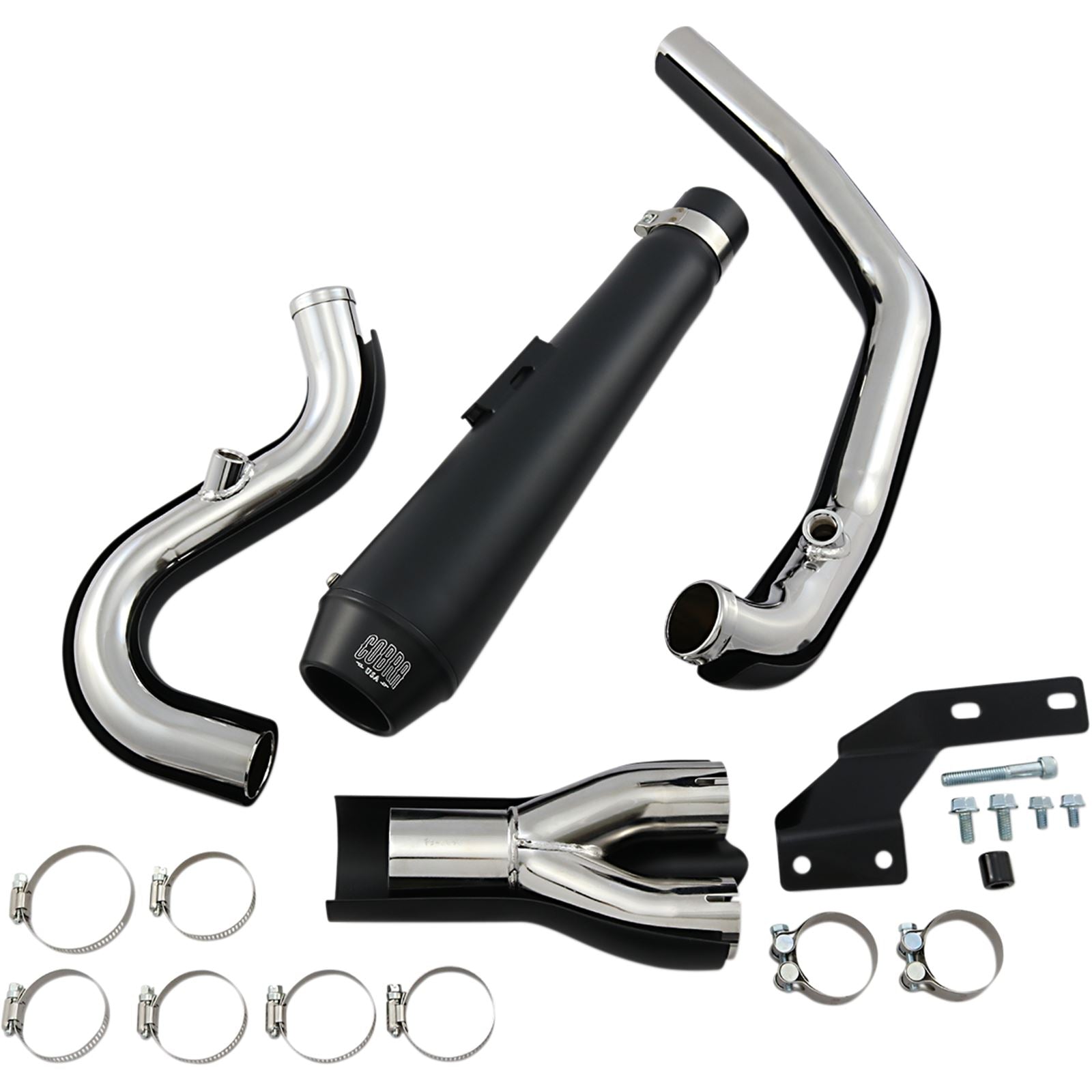 Cobra El Diablo Exhaust - Black - '07-'11 Softail [MPN: 6484B]_361615