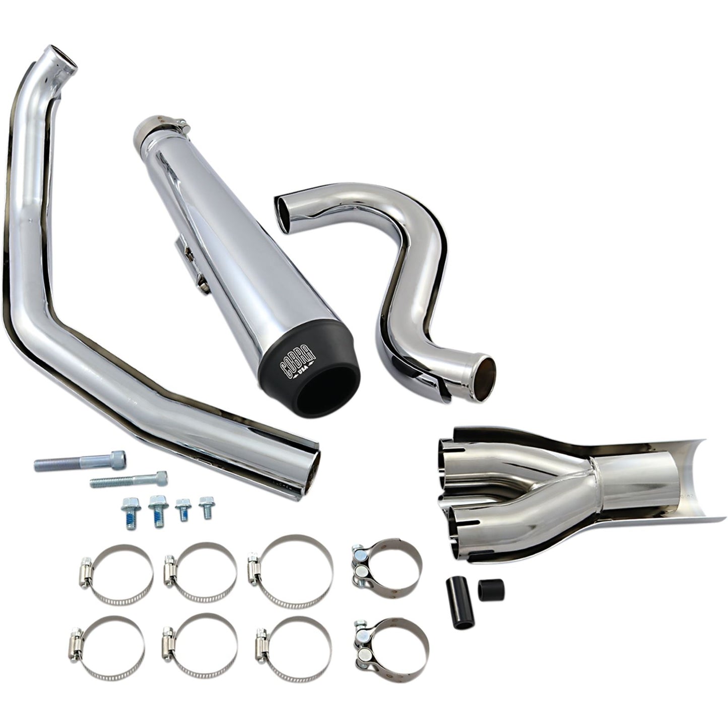 Cobra El Diablo Exhaust - Chrome - '88-'06 Softail 6485_361620