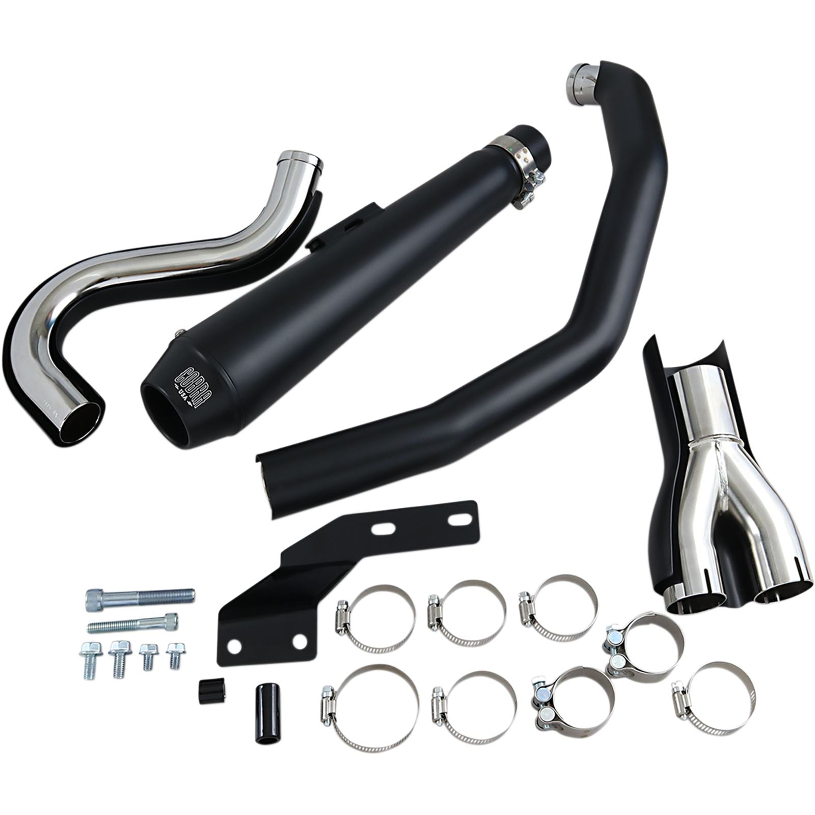 Cobra El Diablo Exhaust - Black - '88-'06 Softail 6485B_361621