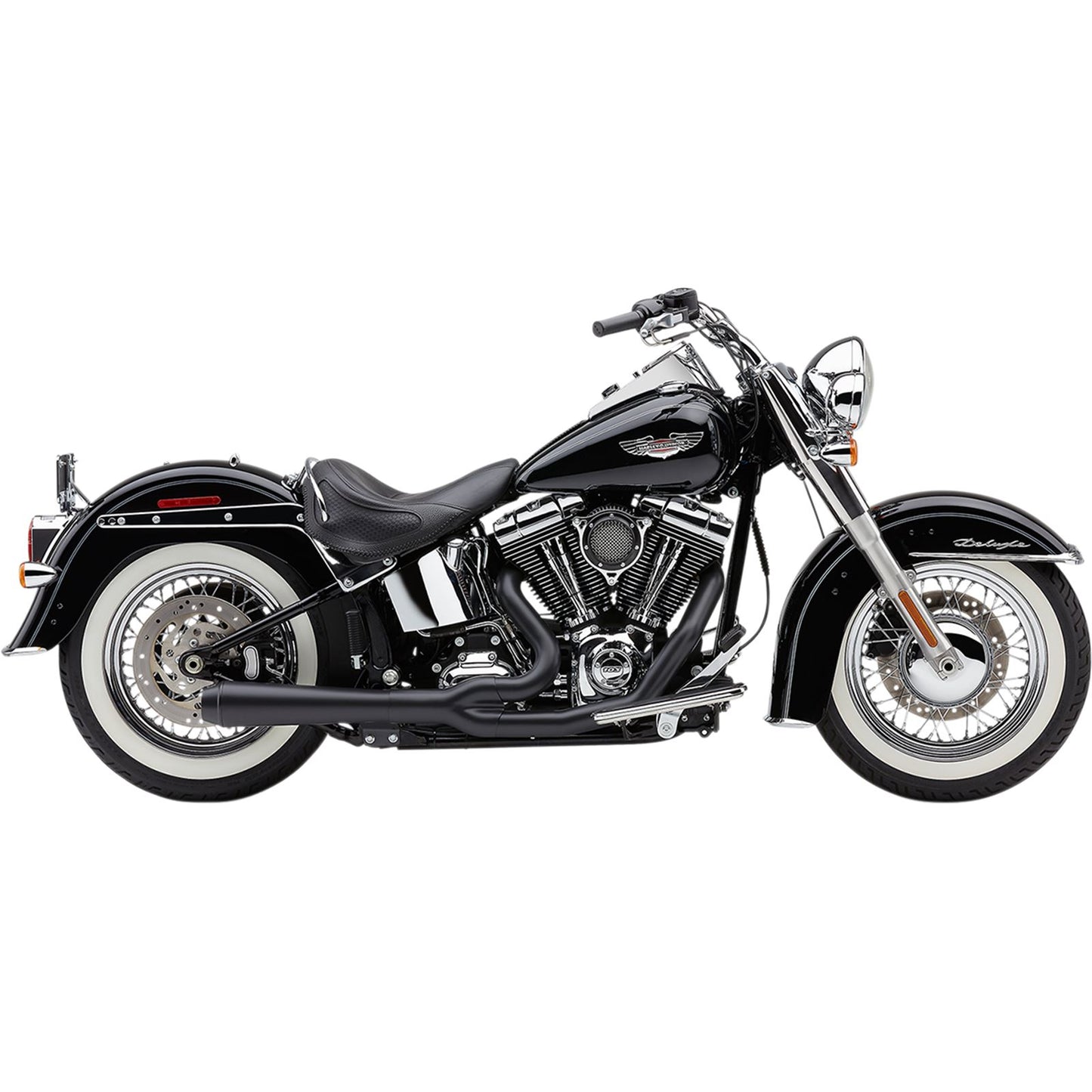 Cobra El Diablo Exhaust - Black - '88-'06 Softail 6485B_361622