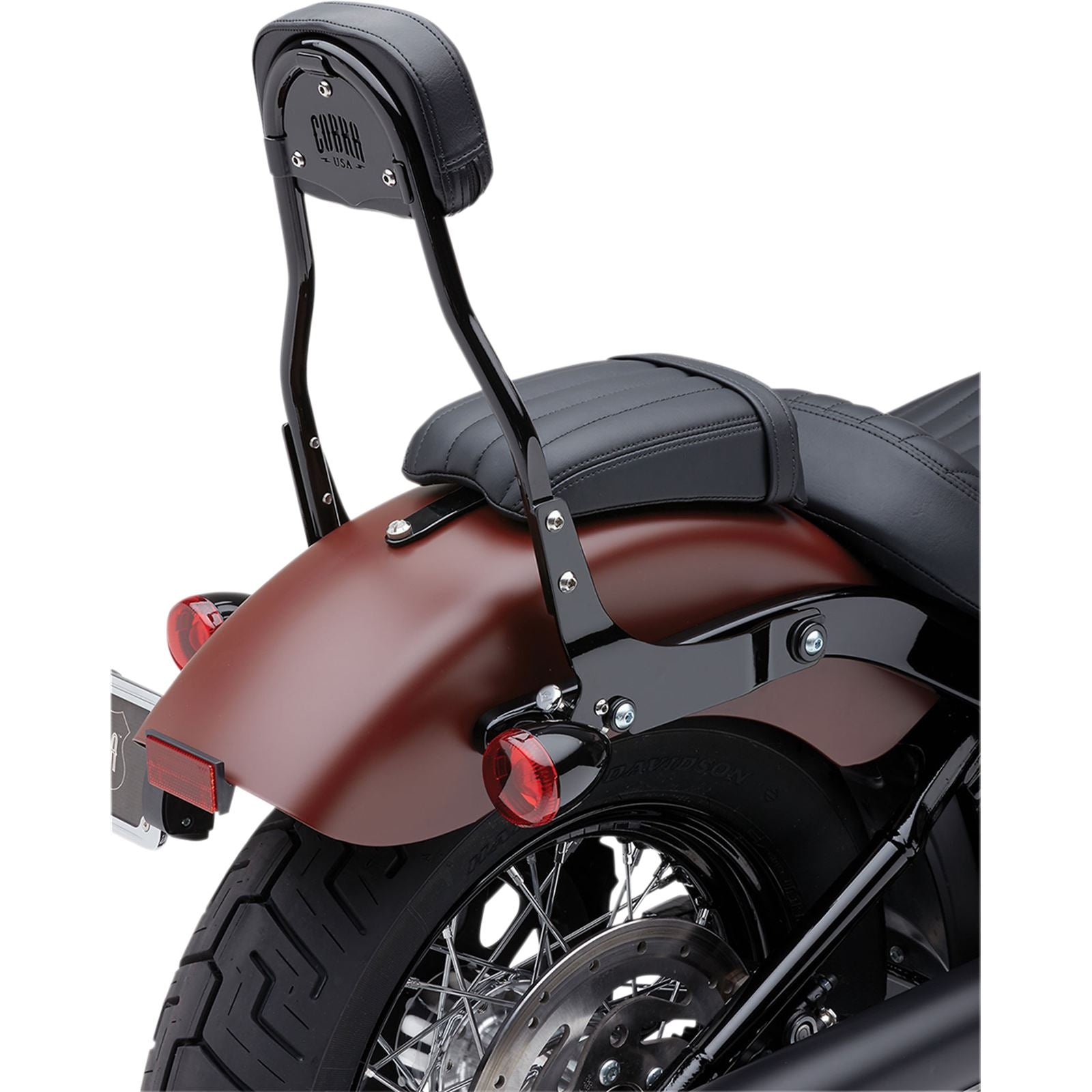 Cobra Backrest Kit - 14" - Black - FLHC/S 602-2010B_361282