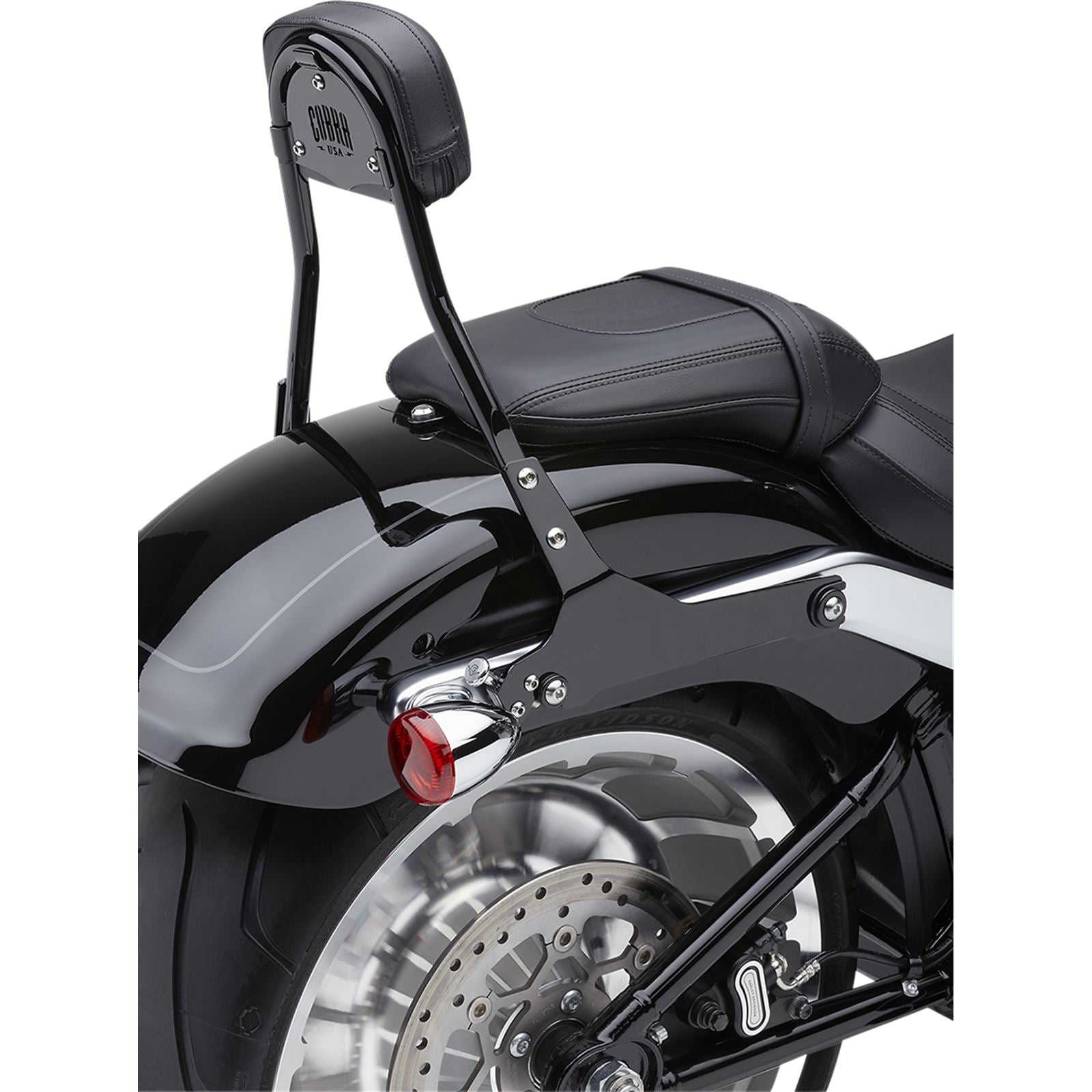 Cobra Backrest Kit - 14" - Black - Softail 602-2007B_361288
