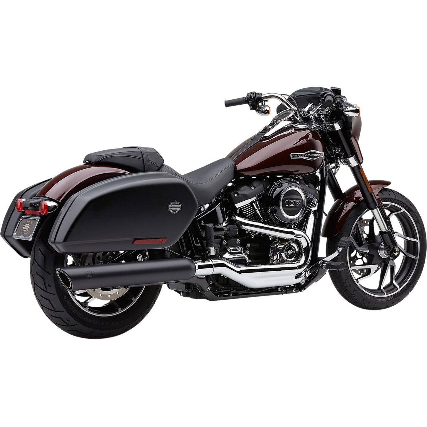 Cobra 909 Twin Muffler - Black - '18-'20 FLSB 6520B_361920